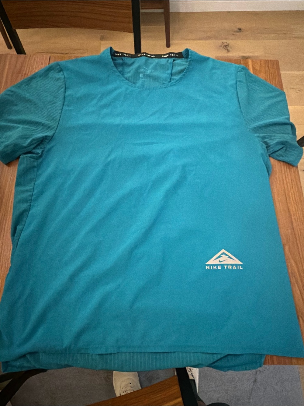 Nike Trail Men's Teal Short-Sleeve Performance Shirt